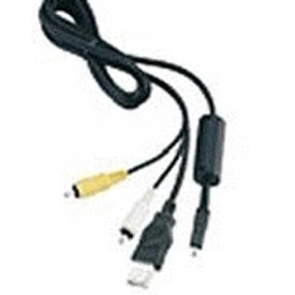 Pentax USB-/AV-Cable Черный кабель для фотоаппаратов