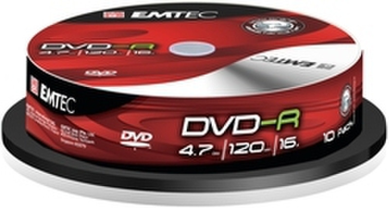 Emtec DVD-R 4,7GB 16X CB 10P-16 4.7GB DVD-R 10Stück(e)