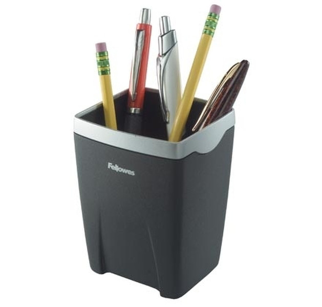 Fellowes Office Suites Pencil Cup Черный, Cеребряный подставка для ручек и карандашей