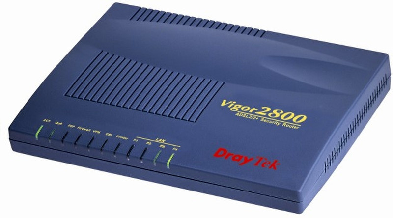 Draytek Vigor2800 ADSL Blau Kabelrouter