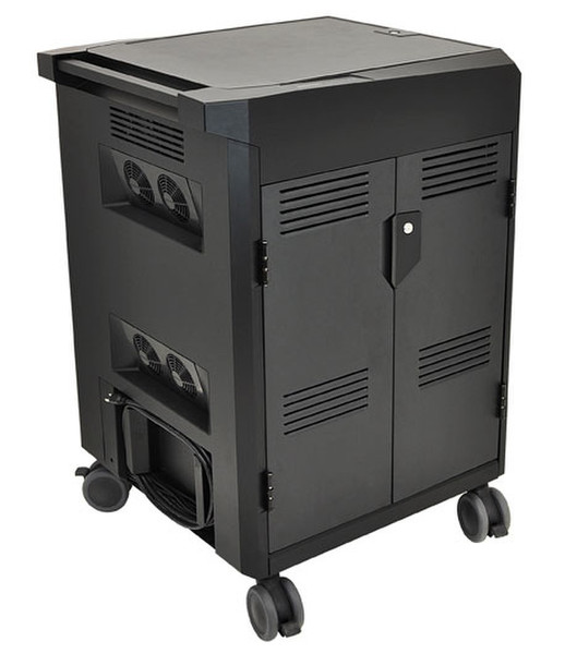 Ergotron 24-302-085 Portable device management cart Черный тележки / шкаф управления портативными устройствами