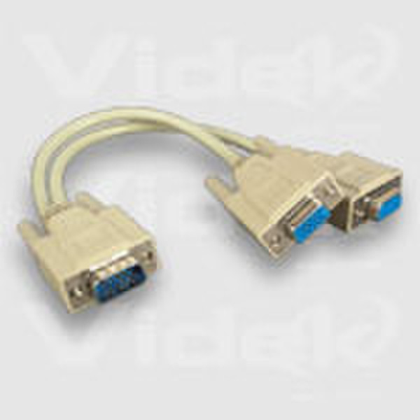 Videk HDD DB15M to 2 x HDD DB15F Monitor Splitter 0.25м VGA (D-Sub) VGA (D-Sub) VGA кабель