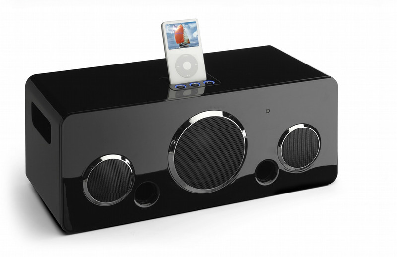 Lenco iPod Hi-Fi docking station 2.1channels 20W Black docking speaker