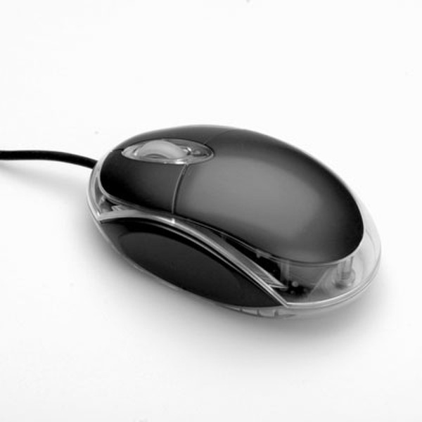 ROLINE Mouse, optical, USB USB Оптический 800dpi Черный компьютерная мышь