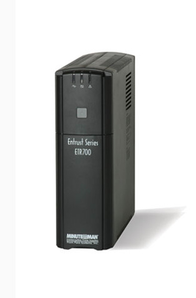 Minute Man ETR700 700VA 8AC outlet(s) Black uninterruptible power supply (UPS)