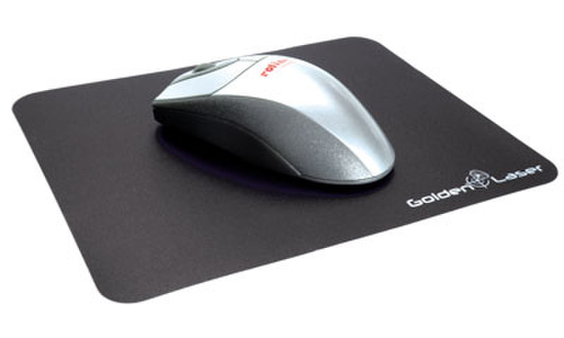ROLINE MousePad f/ Laser Mouse, Black Black mouse pad