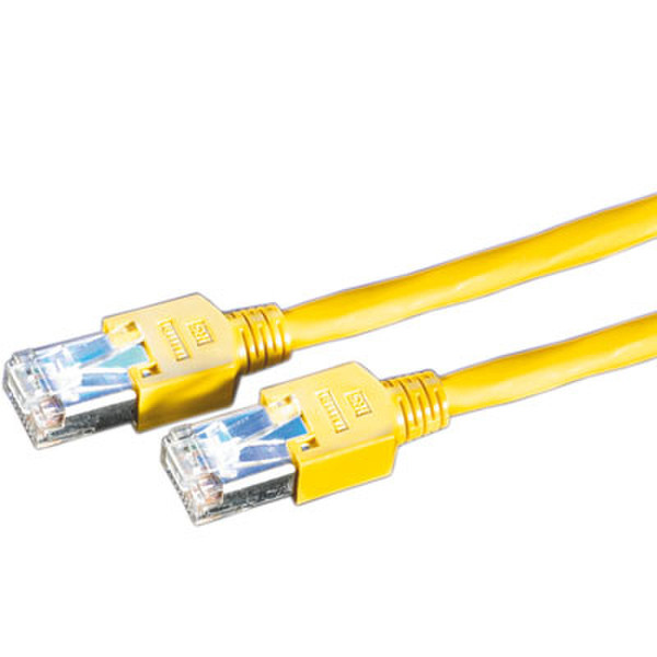 Dätwyler Cables S/UTP Patch cable Cat5e, Yellow, 15m 15m Gelb Netzwerkkabel