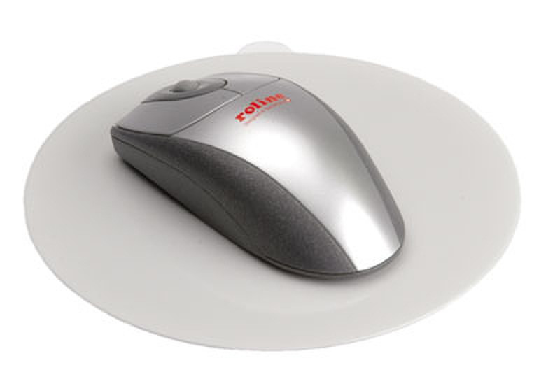 ROLINE MousePad f/ Optical Mouse, Grey Grau Mauspad
