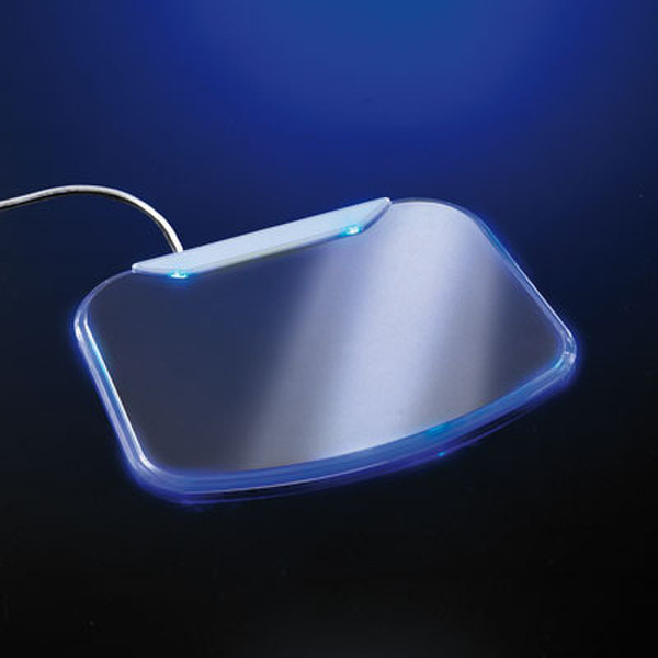 ROLINE Mouse pad w/ 4-port USB-Hub, Blue LEDs interface hub