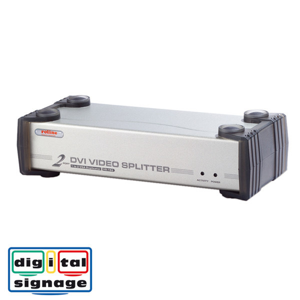 ROLINE DVI Video-/Audio-Splitter 2fach
