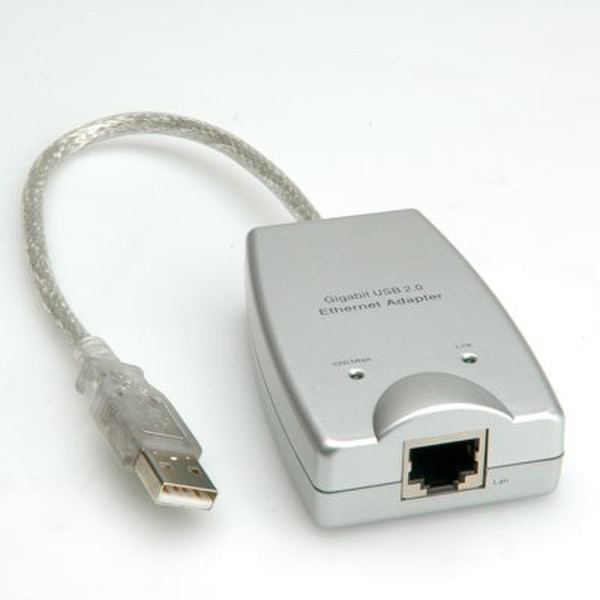 Value Gigabit USB 2.0 Ethernet Converter 0.2м Серый кабель USB