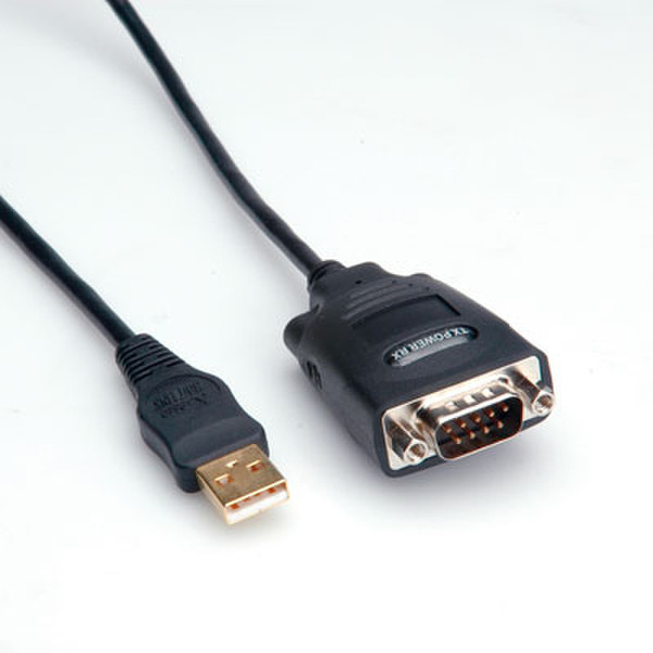 ROLINE USB - RS-485 Adapter USB DB9 Schwarz Kabelschnittstellen-/adapter