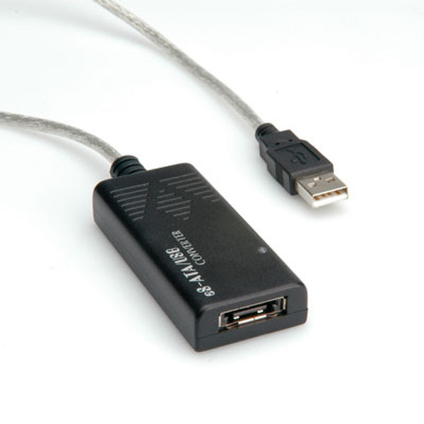 Value USB / eS-ATA Converter USB A eSATA (L) Black cable interface/gender adapter