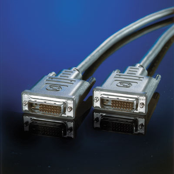 Value DVI Cable (M/M) dual link 20m DVI-D DVI - D 24+1 Серый кабельный разъем/переходник