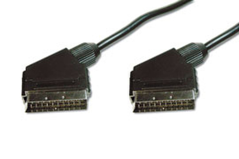 Digitus Scart connection cable, Scart 21pin 1.5m SCART (21-pin) SCART (21-pin) Black SCART cable