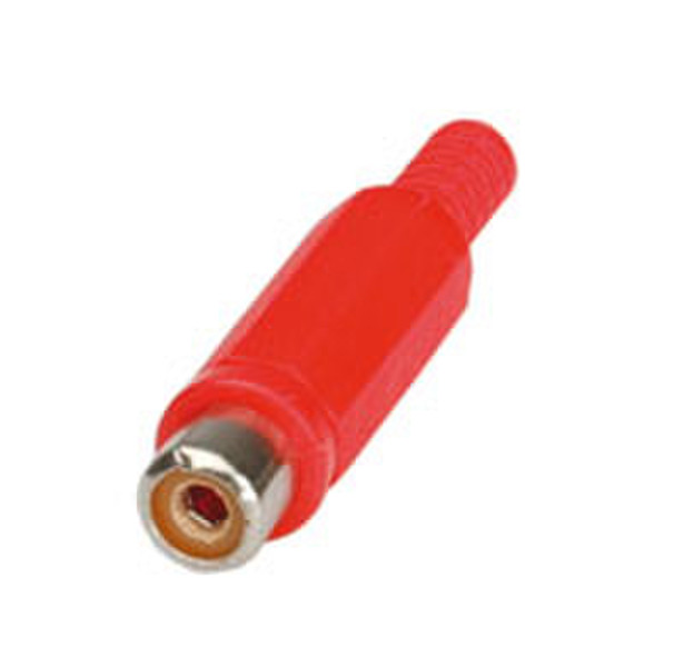 ROLINE RCA Connector BU, red RCA wire connector