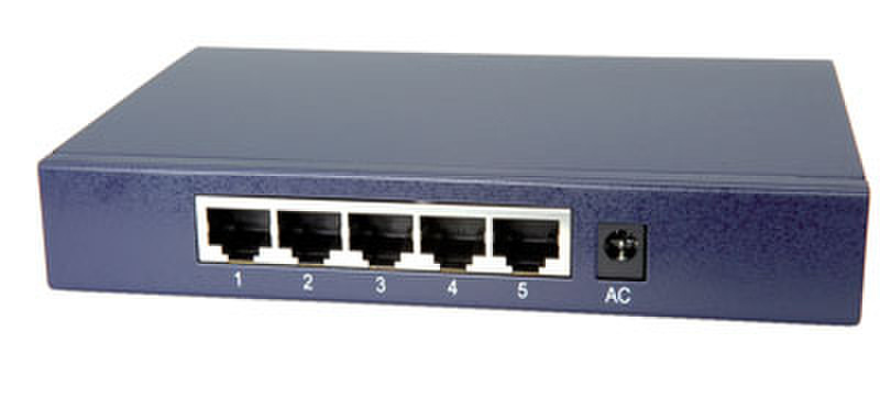 ROLINE 5 Port Gigabit Ethernet Switch ungemanaged Schwarz