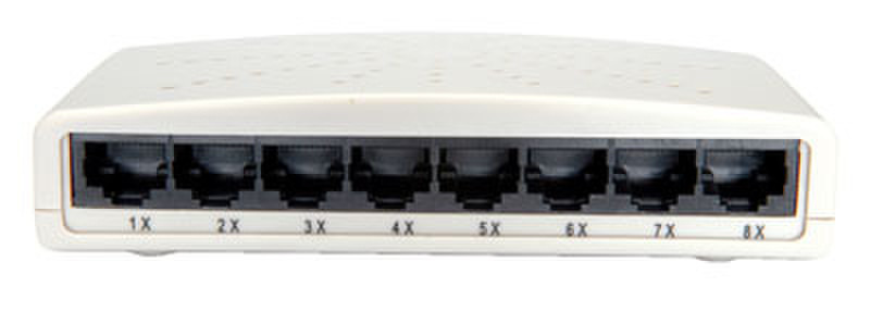 ROLINE Fast Ethernet Switch, 8 ports ungemanaged Weiß