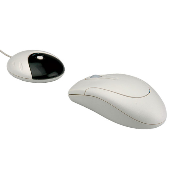 ROLINE Mouse, optical, USB, wireless Беспроводной RF Оптический 400dpi Белый компьютерная мышь