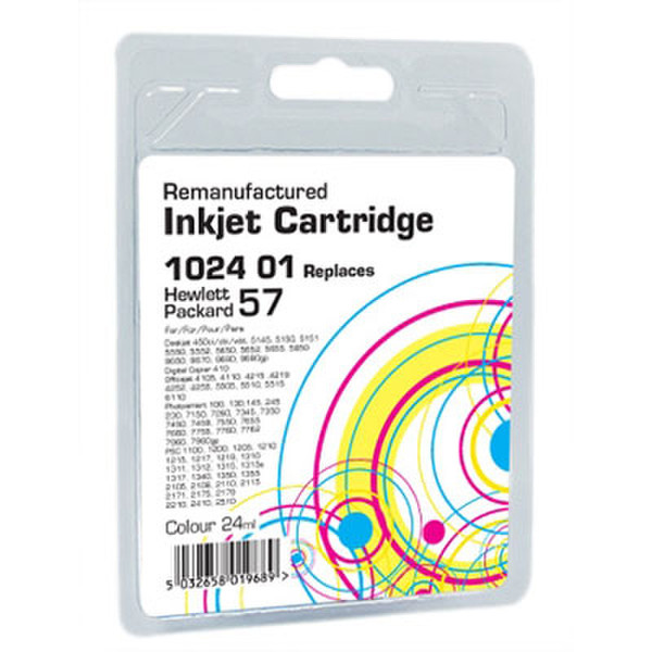 Value Farbdruckpatrone f/ HP-DeskJet 450C/5550 cyan,magenta,yellow ink cartridge