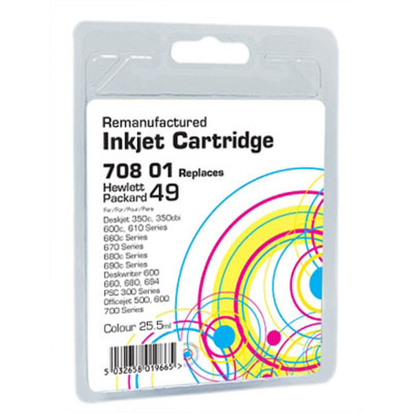 Value Farbdruckpatrone f/ HP-Deskjet 3XX/6XX cyan,magenta,yellow ink cartridge