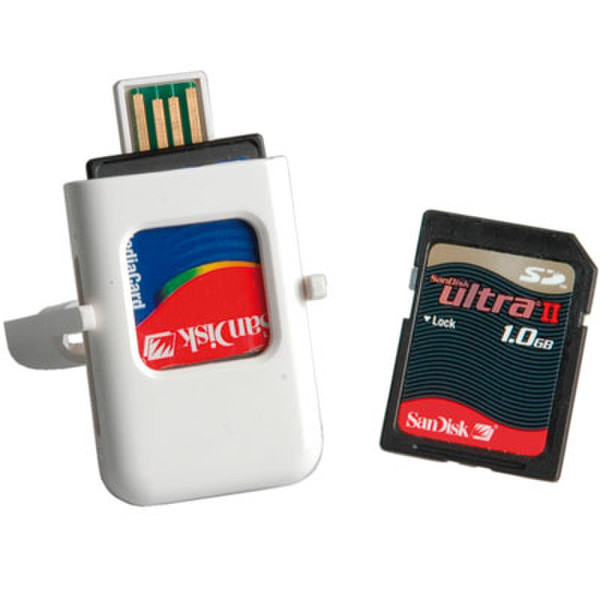 Value SD-/MMC-CardReader Stick "Ultra Flat" Белый устройство для чтения карт флэш-памяти