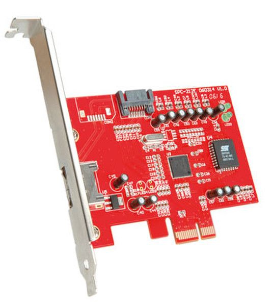 ROLINE PCI-Express Adapter, 1+1x S-ATA Ports
