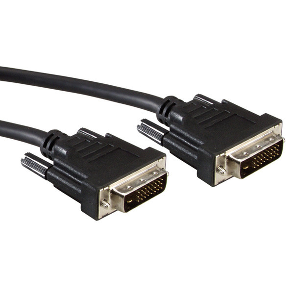 Value DVI Cable (M/M) dual link 10m DVI-D DVI - D 24+1 Серый кабельный разъем/переходник