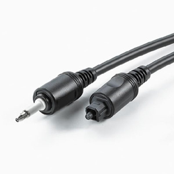 ROLINE Fiber-Cable 3.5mm M / Toslink M 2m TOSLINK 3.5mm Schwarz Audio-Kabel