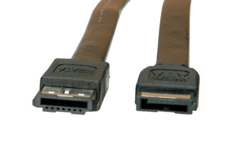 Value eS-ATA-S-ATA Cable (I-L), 1m 1m Black SATA cable
