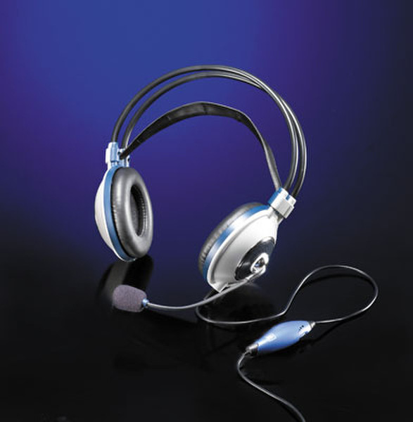 G-Sound Headset Quality Binaural Silver headset