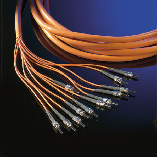 Kerpen 8 x SC/8 x ST Mounting LWL Breakout MM SC ST Orange fiber optic cable