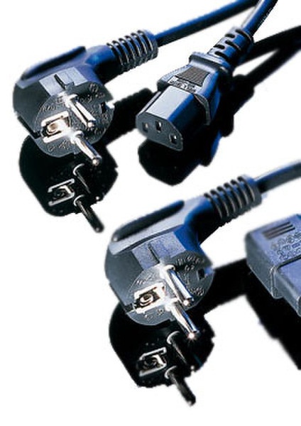 Schroff Equipment cable - SCHUKO / UTE 2.5m Grau Stromkabel