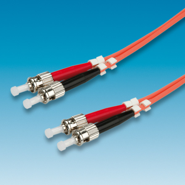 ROLINE Fibre Optic Jumper Cable 62.5/125µm ST/ST, orange 10 m