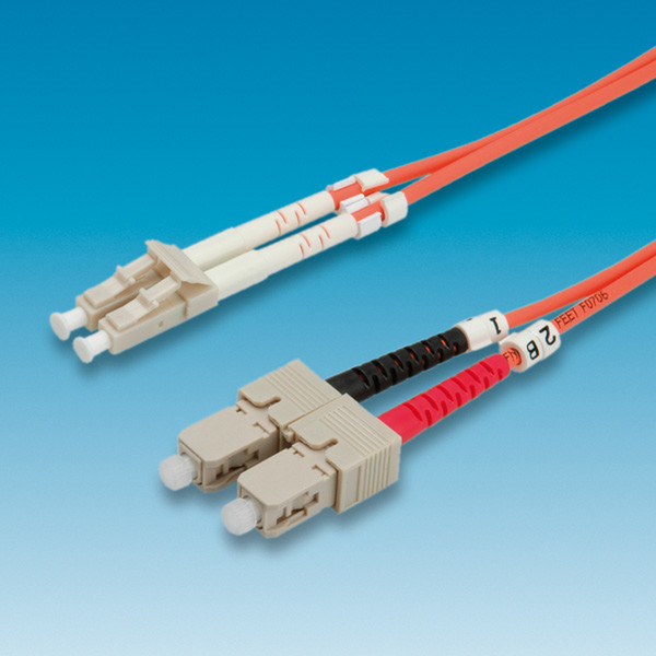 ROLINE 62.5/125µm LC/SC 3m 3м LC SC Оранжевый оптиковолоконный кабель