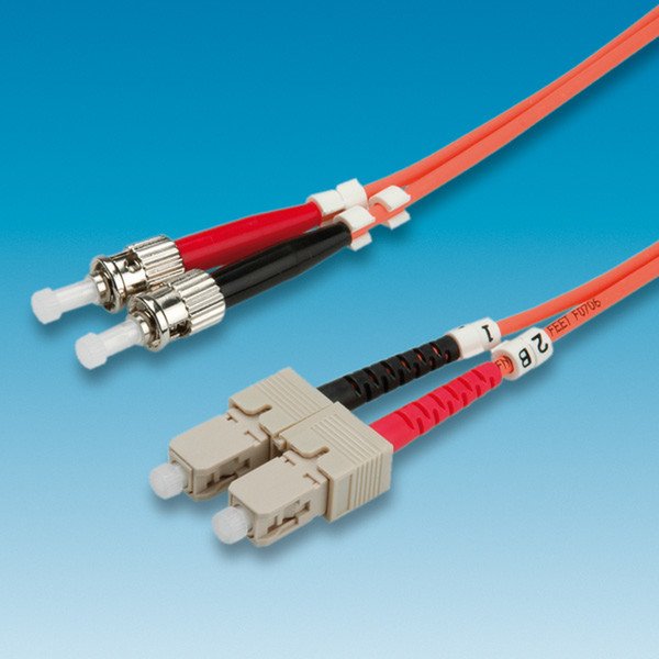 ROLINE Fibre Optic Jumper Cable 62.5/125µm ST/SC, orange 5 m