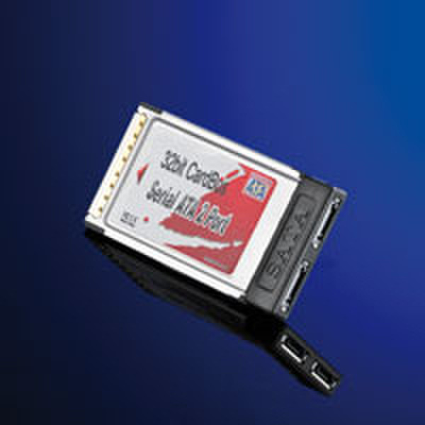 ROLINE S-ATA Controller PC Card, 2 ports интерфейсная карта/адаптер