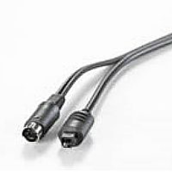 ROLINE AV Cable, SVHS M, S/PDIF opt. M, 1m 1m S-Video (4-pin) Schwarz