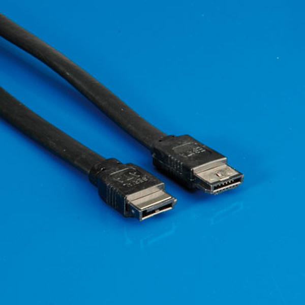 ROLINE eS-ATA-S-ATA Cable (I-L), 1m 1m Black SATA cable