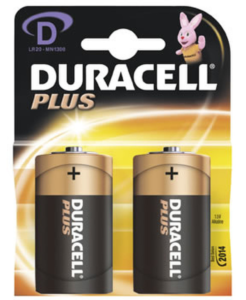 Avery Duracell MN1300 Plus Batterie D, 2er Alkaline 1.5V non-rechargeable battery