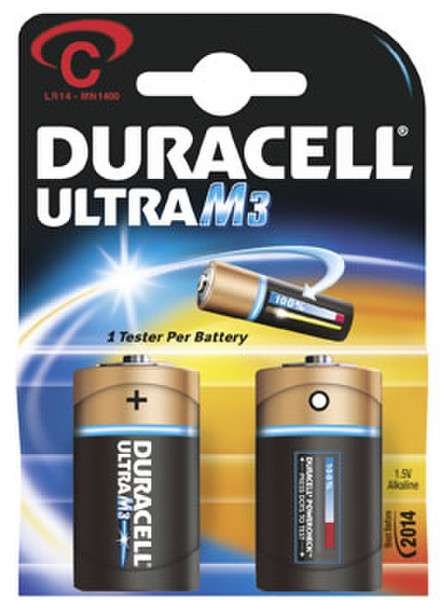 Avery Duracell MX2400 UltraM3 Batterie C, 2er Alkaline 1.5V non-rechargeable battery