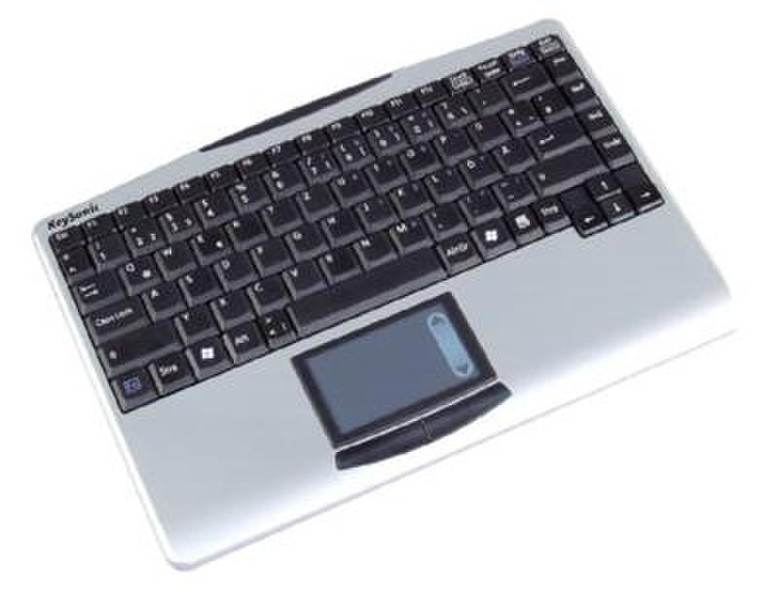 KeySonic ACK-540RF RF Wireless QWERTZ Silber Tastatur