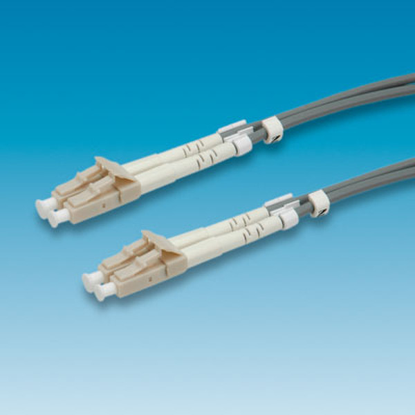 ROLINE FO cable 50/125µm, LC/LC, Grey, 1m 1м LC LC Серый оптиковолоконный кабель