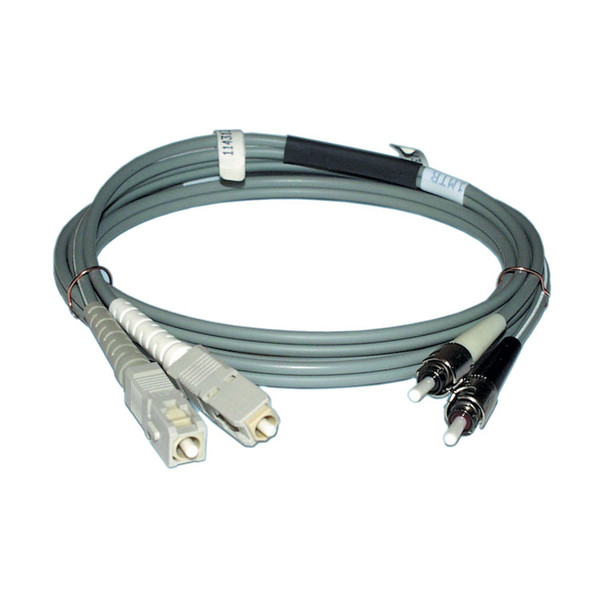 Value Fibre Optic Jumper Cable 50/125µm ST/SC, grey 1 m