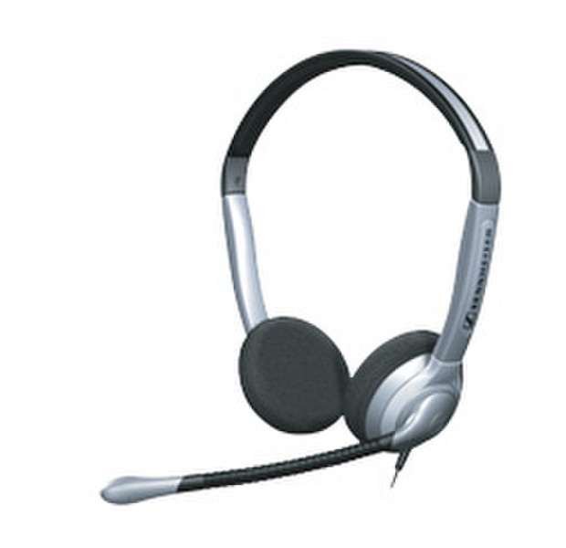 Sennheiser SH 350 Binaural Wired Black,Silver mobile headset