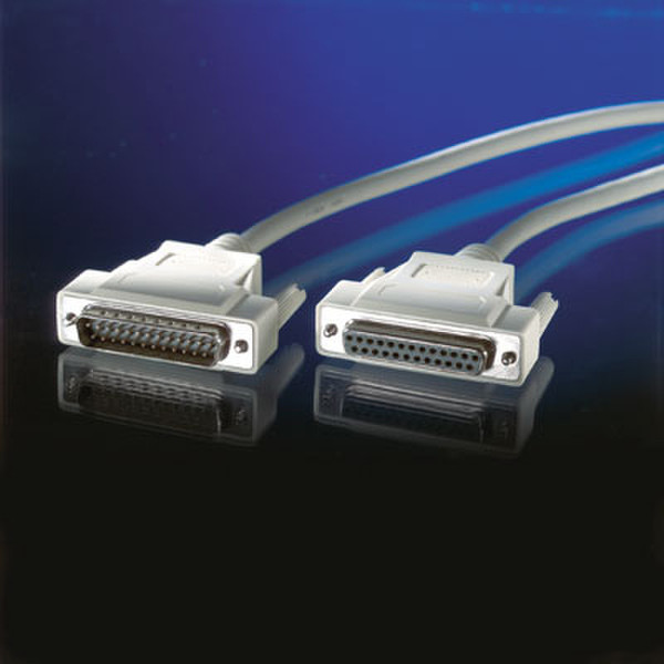 Value EPP Cable, DB25 M/F, 1.8m DB25 DB25 Grau Kabelschnittstellen-/adapter