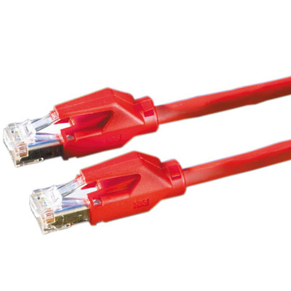 Draka Comteq HP-FTP Patch cable Cat6, Red, 10m 10m Rot Netzwerkkabel
