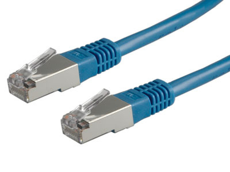 ROLINE FTP-Patch Cable Cat5e, Blue, 7m 7м Синий сетевой кабель