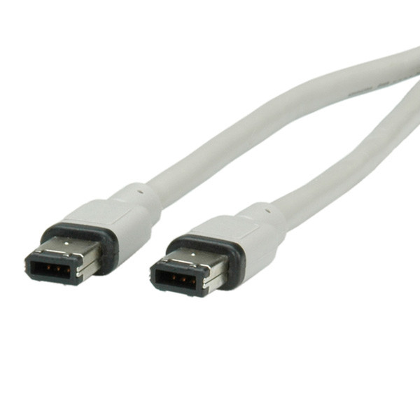 ROLINE IEEE 1394 - FireWire Kabel, 6/6pin 1,8m Firewire-Kabel