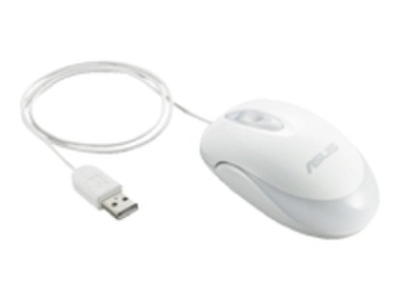 ASUS Optical Mouse White USB USB Оптический 1000dpi Белый компьютерная мышь